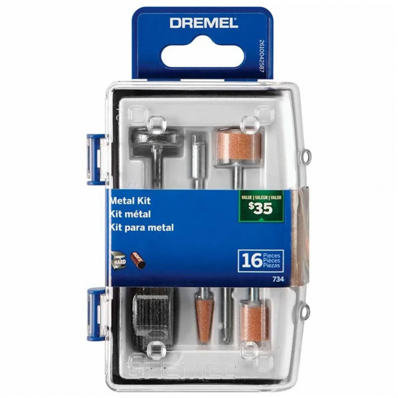 Kit Para Metal 16 Acess rios Dremel 734 Eletron Service
