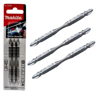 Kit C/3 Bits De Torção Ponta Dupla Ph2 B-12326 Original Makita