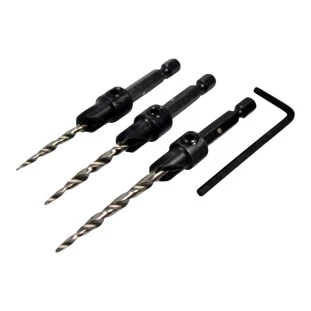 Kit C/3 Brocas Escareadoras (6/8/10) A-99661 Original Makita 