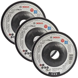 Kit C/3 Discos Desbaste Standard For Metal 115x60mm Original Bosch 
