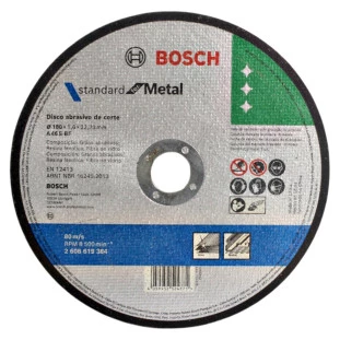 Disco De Corte Metal Standard For 180x1,6mm Original Bosch